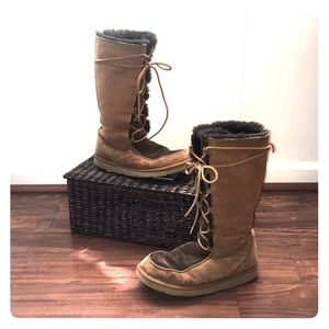 UGG tall lace up boot